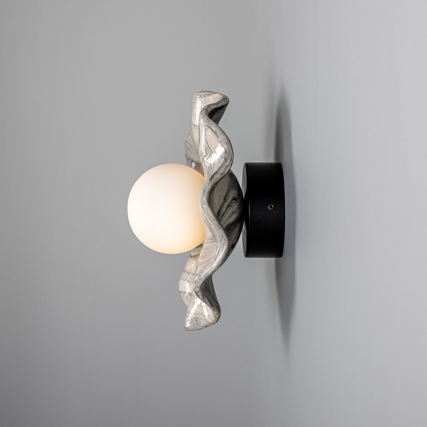 Rivale Ceramic Wall Light - Marbled