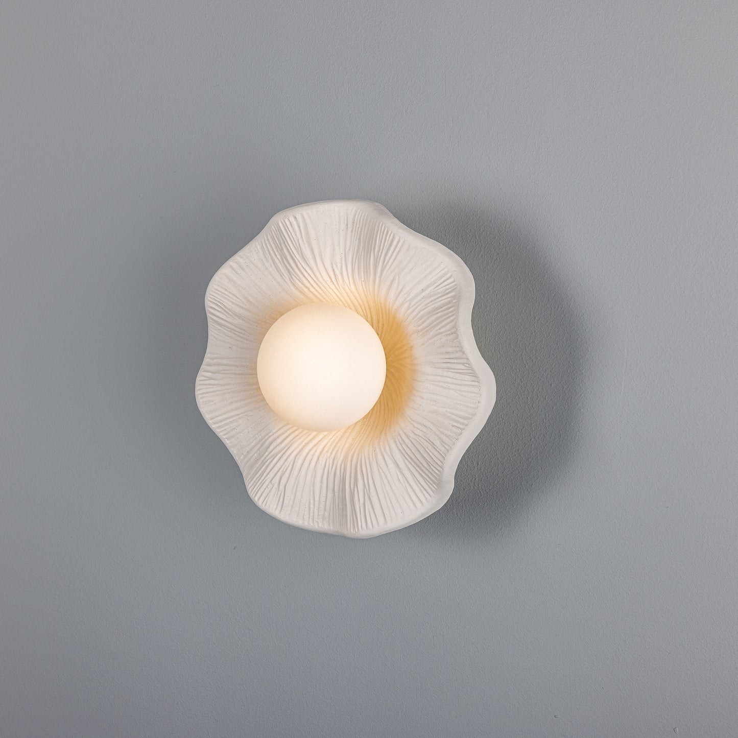 Rivale Ceramic Wall Light - Matte White