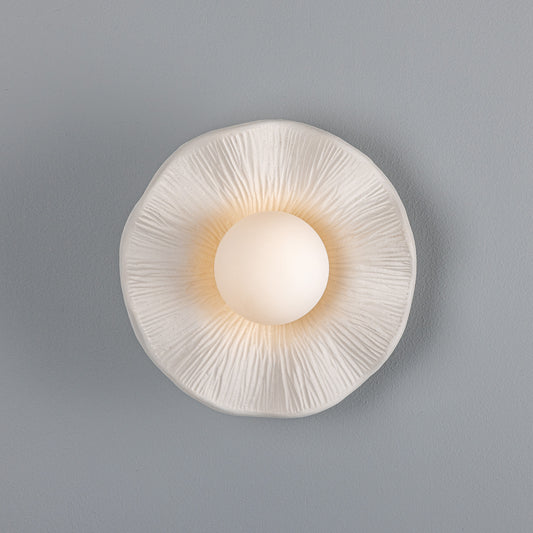 Rivale Ceramic Wall Light - Matte White