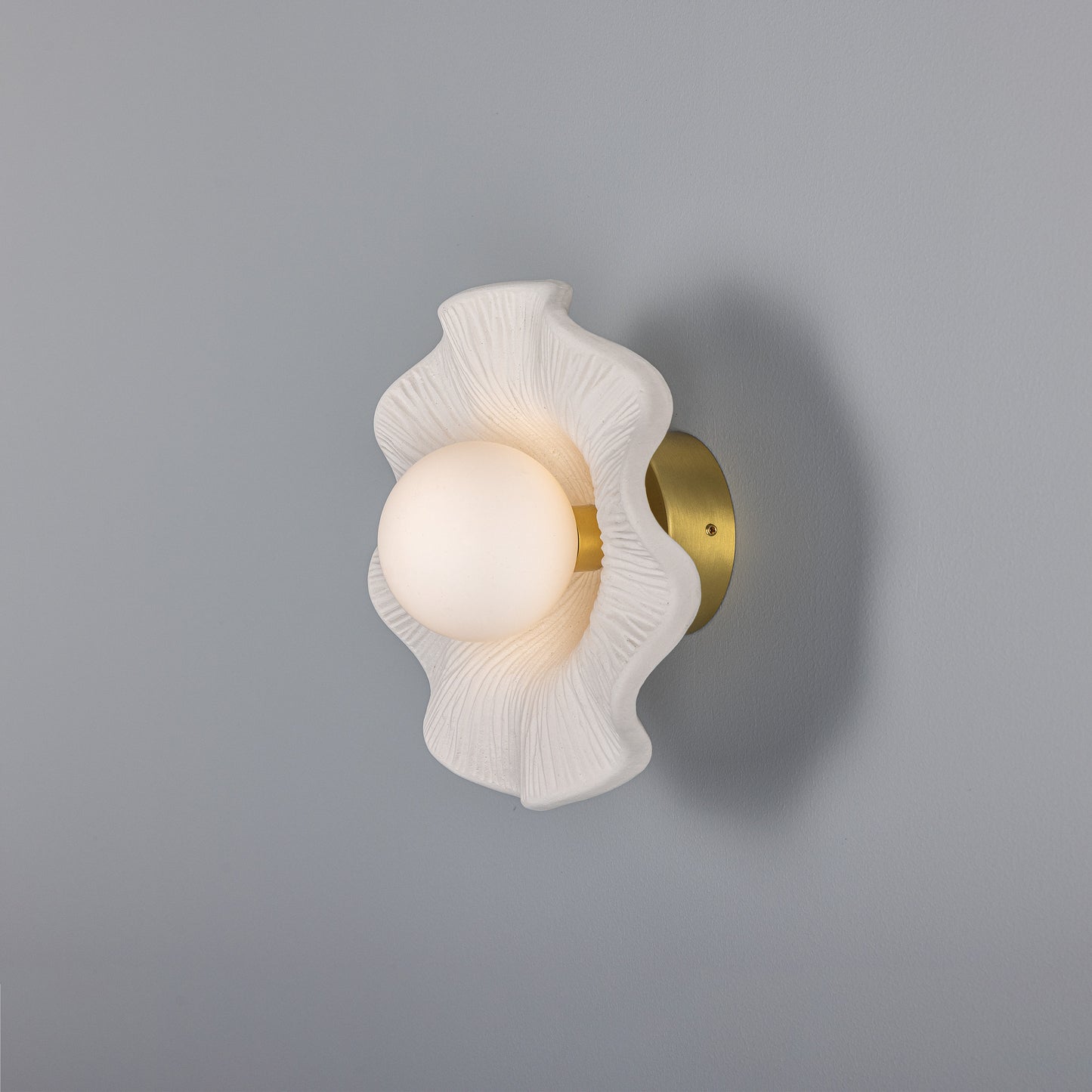 Rivale Ceramic Wall Light - Matte White