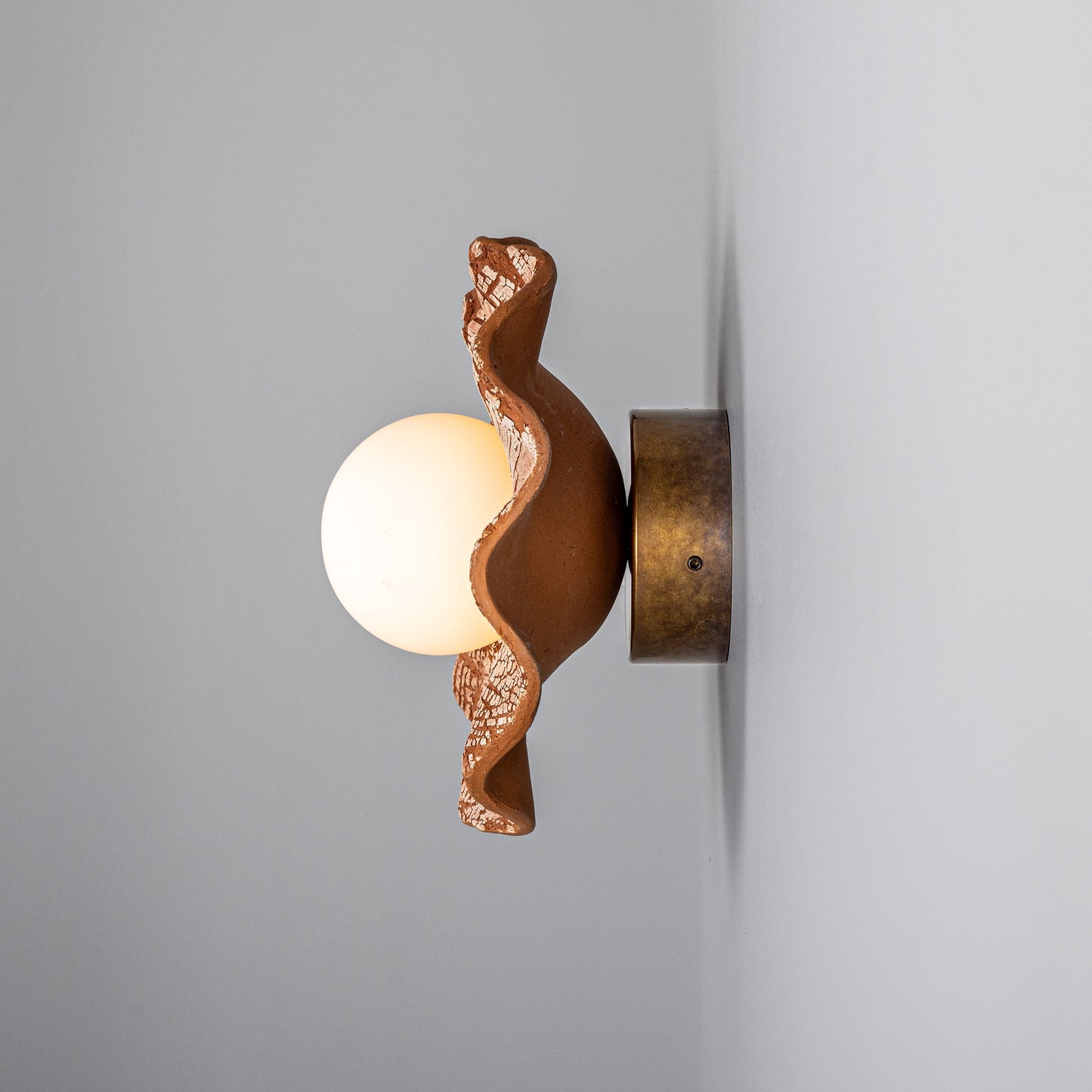 Rivale Ceramic Wall Light - Red Iron