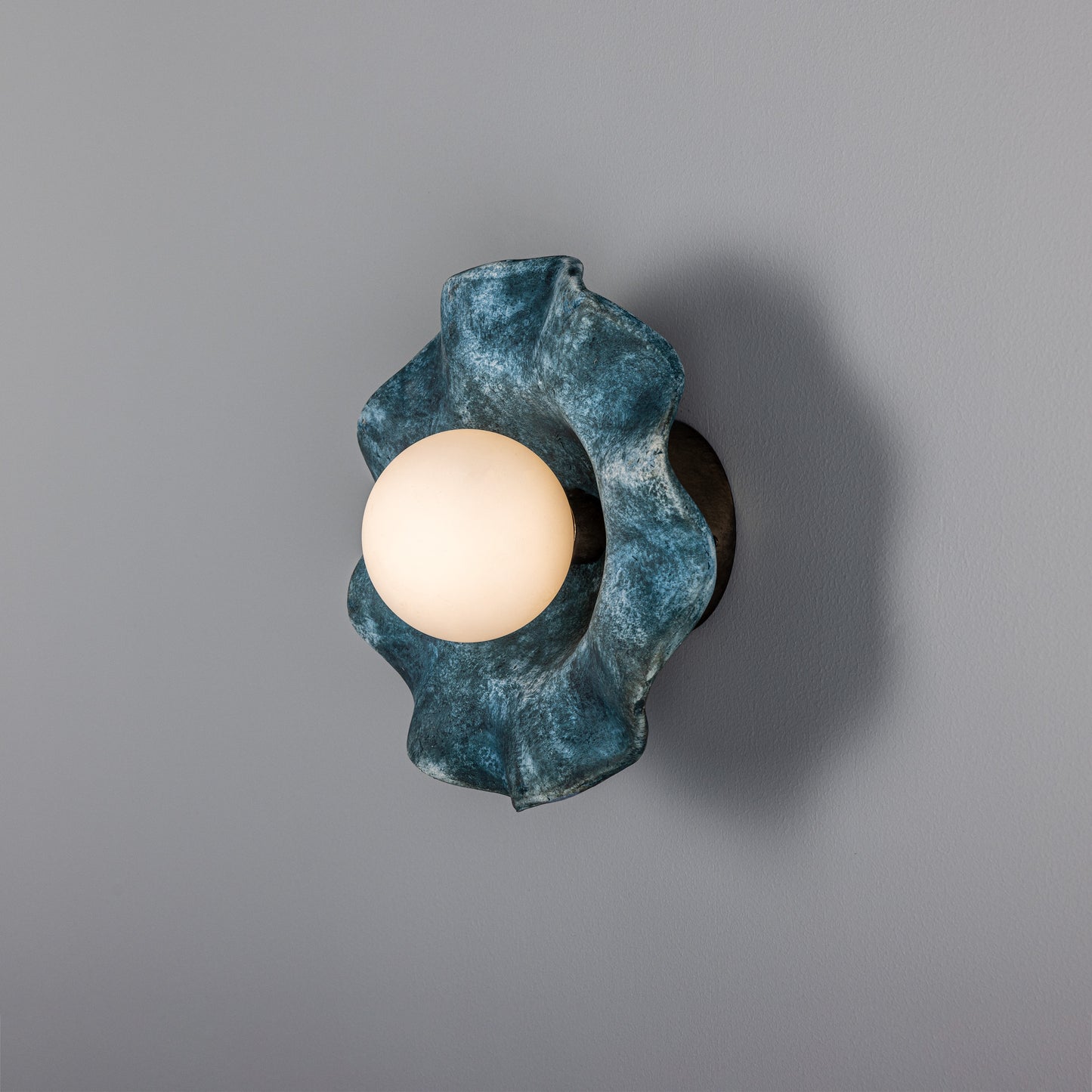 Rivale Ceramic Wall Light - Blue Earth