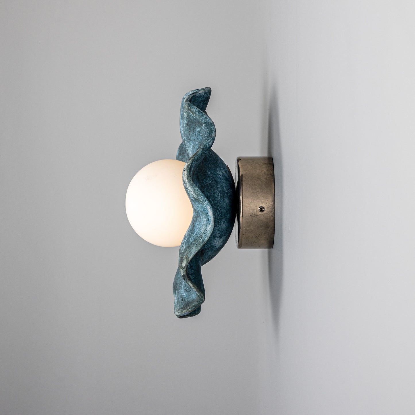 Rivale Ceramic Wall Light - Blue Earth