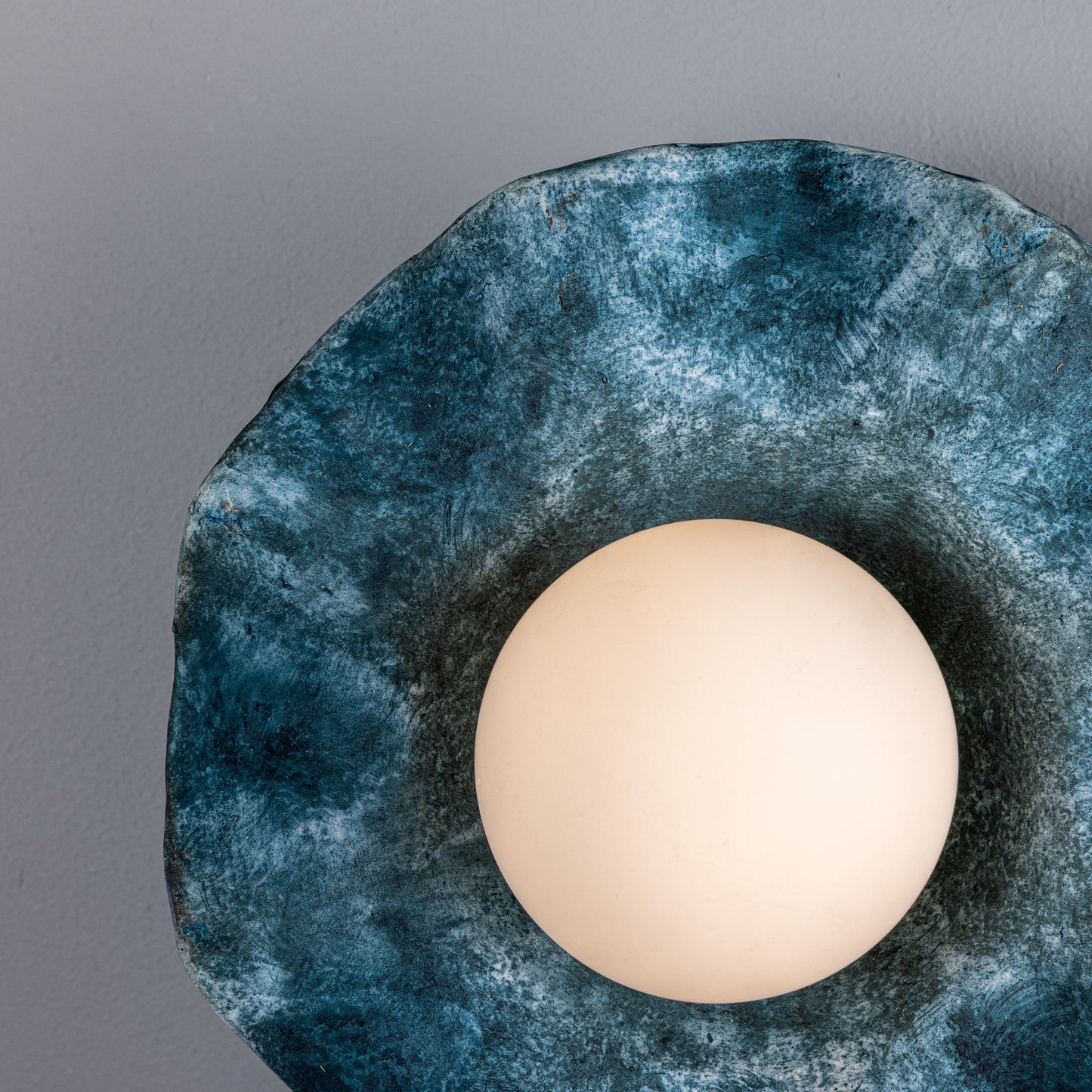 Rivale Ceramic Wall Light - Blue Earth