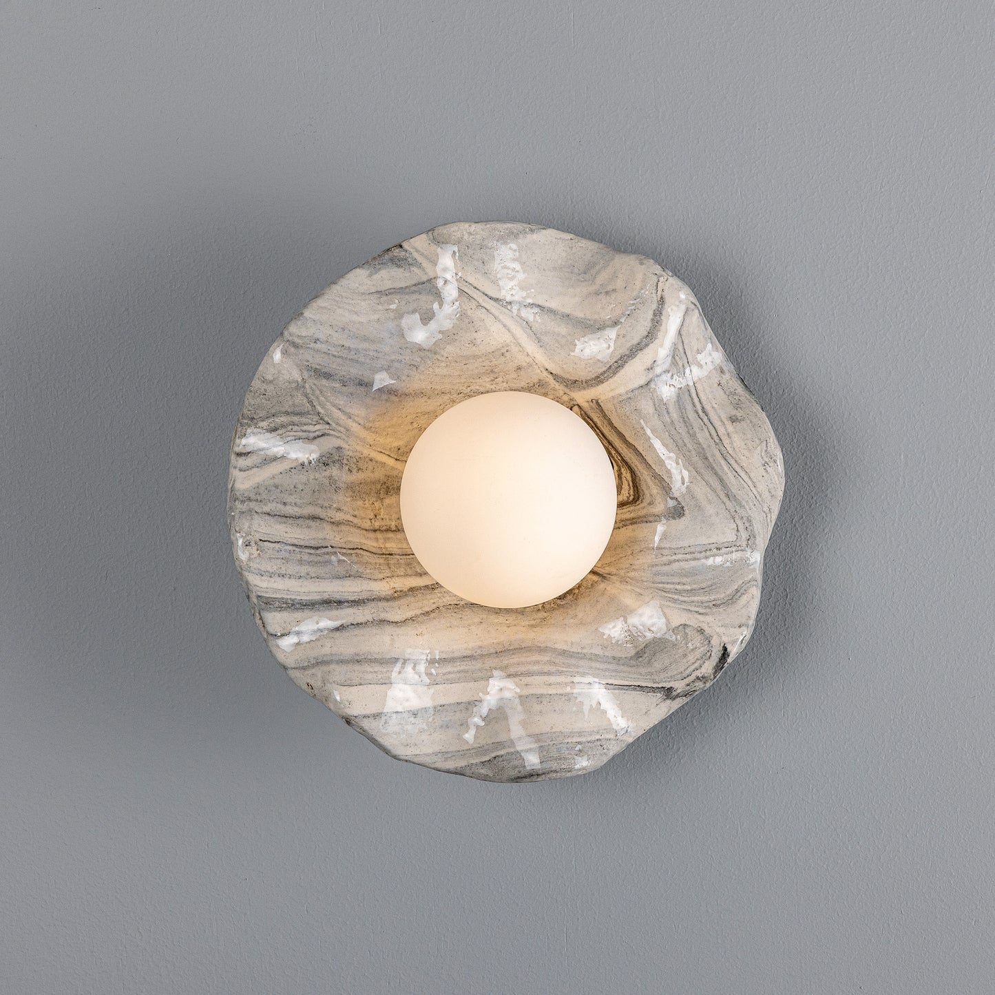 Rivale Ceramic Wall Light - Marbled