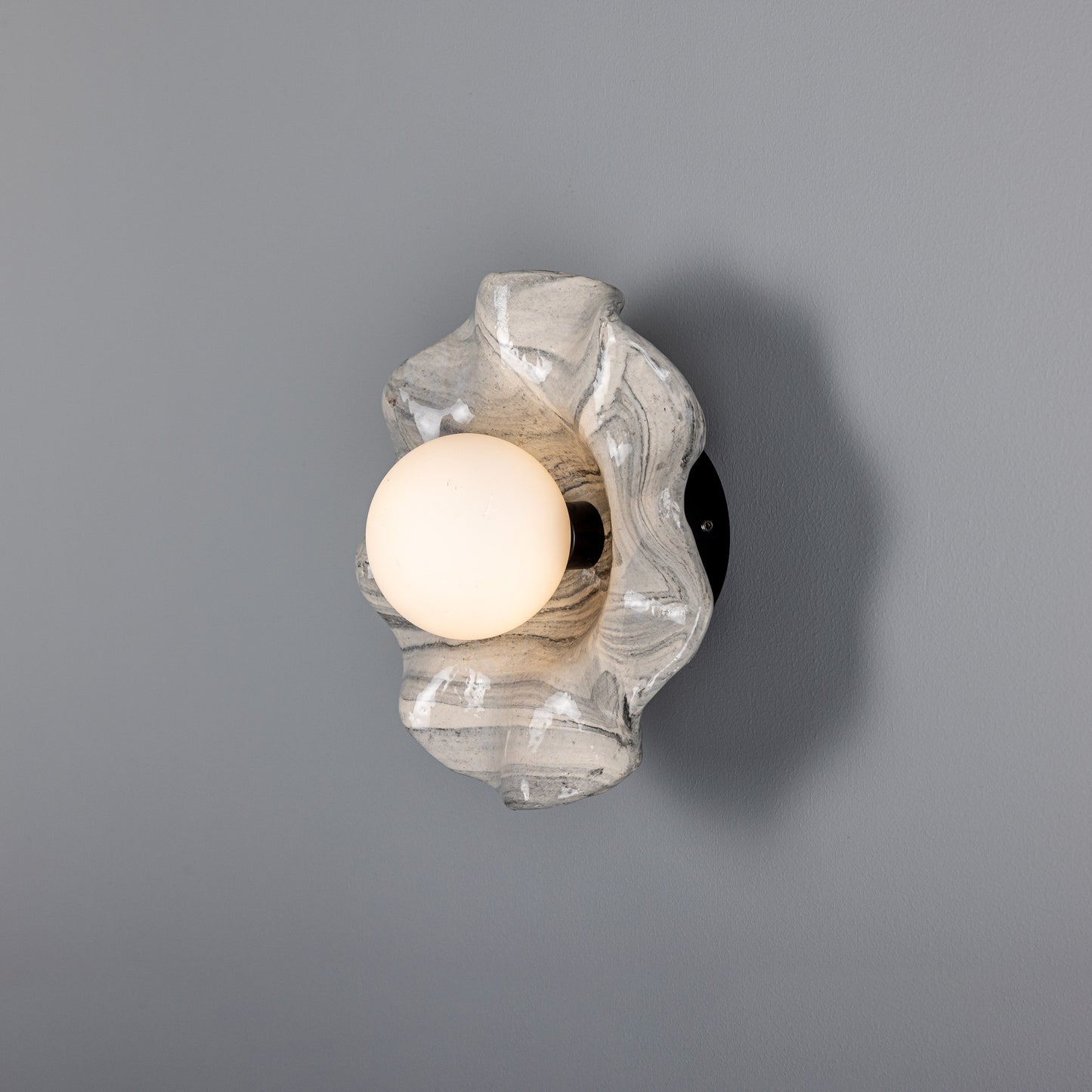 Rivale Ceramic Wall Light - Marbled