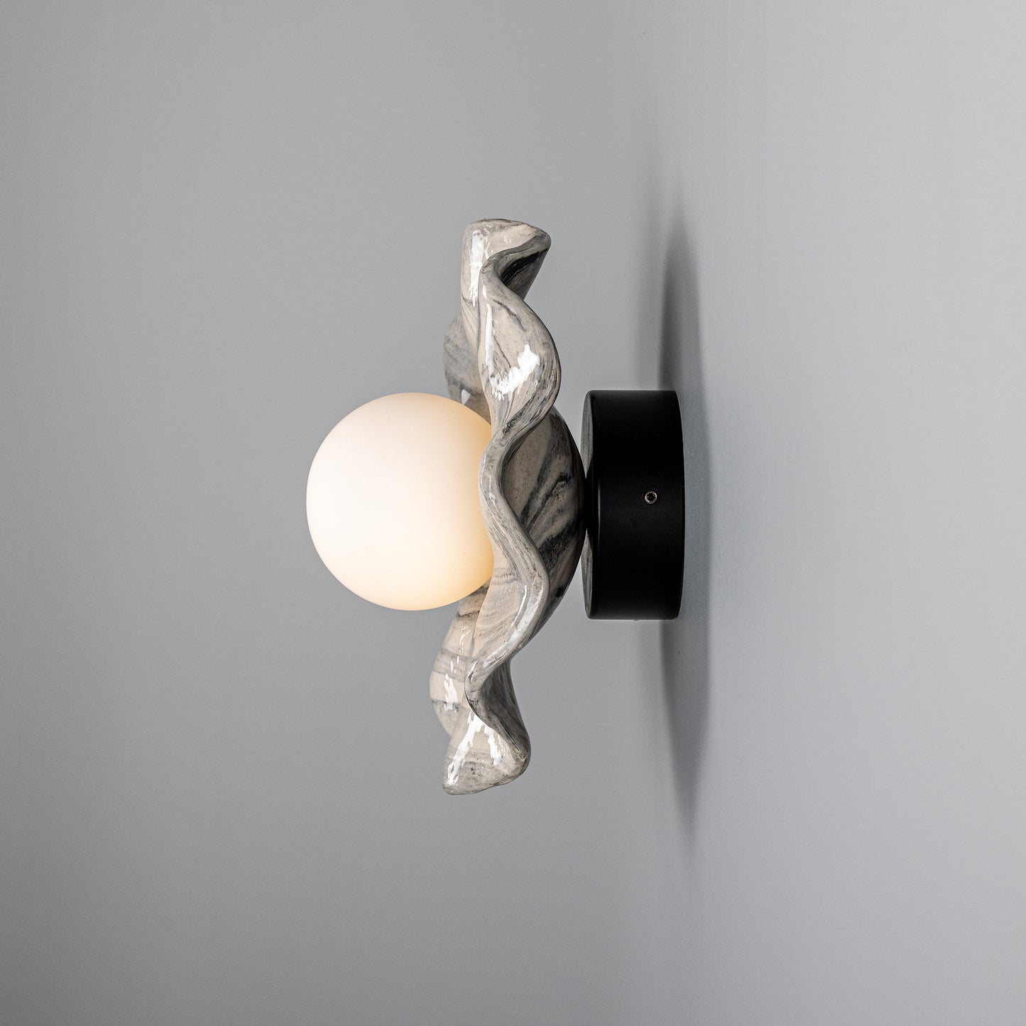 Rivale Ceramic Wall Light - Marbled