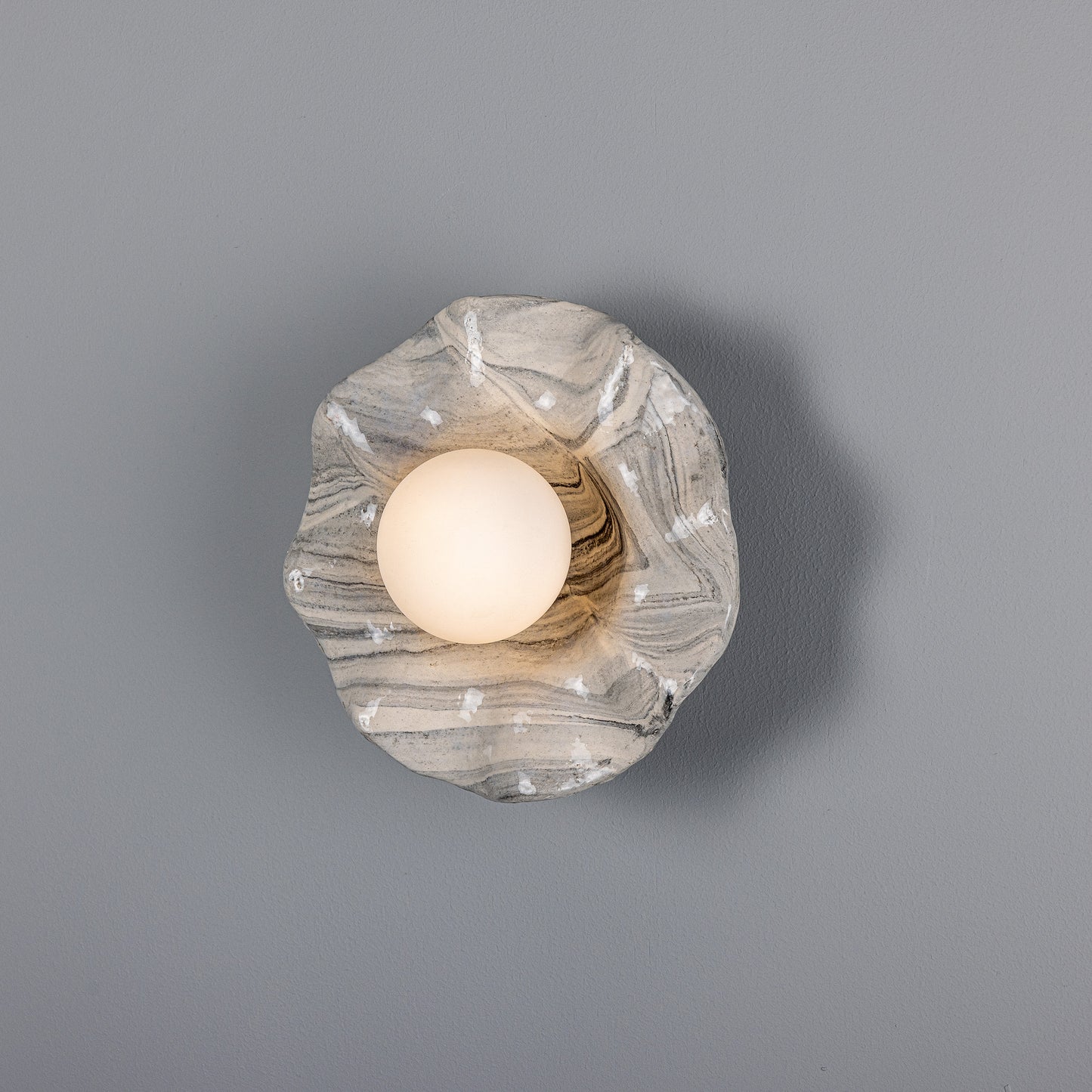 Rivale Ceramic Wall Light - Marbled